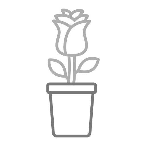 vaso de flores Generic Grey Ícone