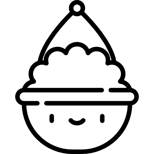 Подвесной горшок Kawaii Lineal иконка