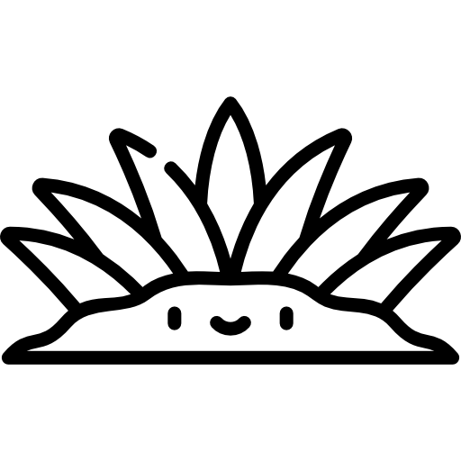 Трава Kawaii Lineal иконка