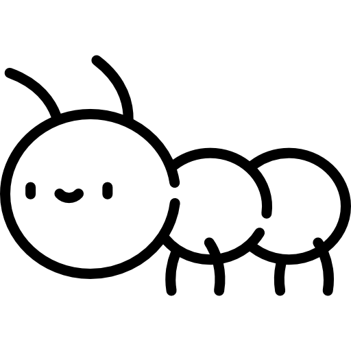 개미 Kawaii Lineal icon