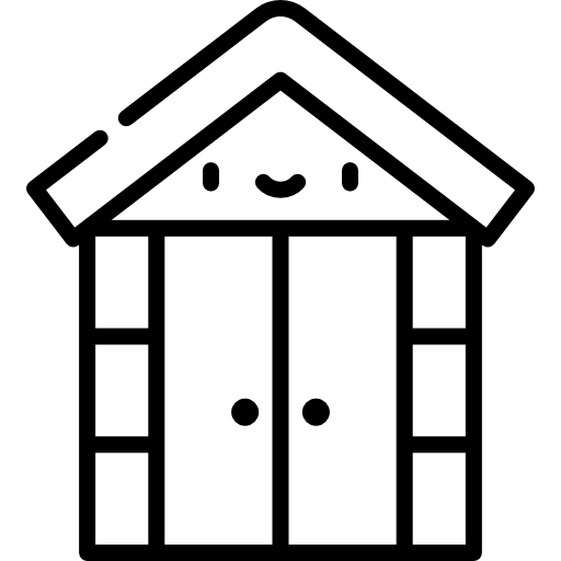 szopa Kawaii Lineal ikona