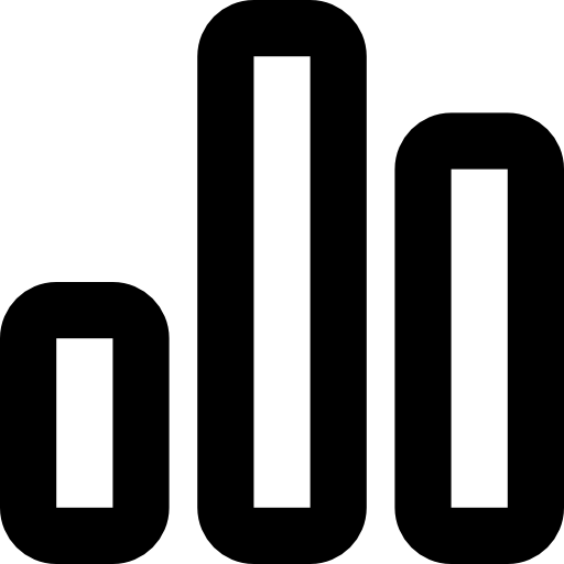 Bar chart hirschwolf Lineal icon