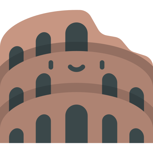 Colosseum Kawaii Flat icon
