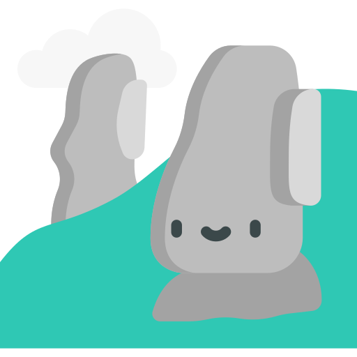 moai Kawaii Flat icono