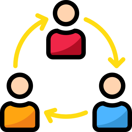 Collaboration mynamepong Lineal Color icon