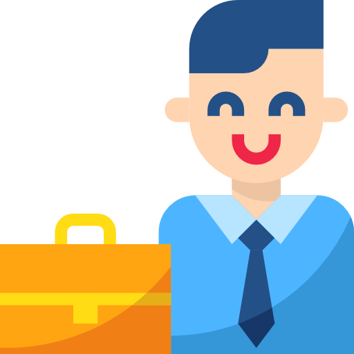 Businessman mynamepong Flat icon