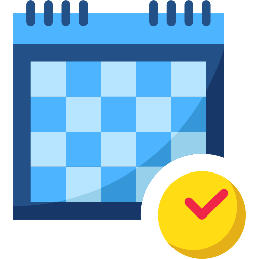 kalendarz mynamepong Flat ikona