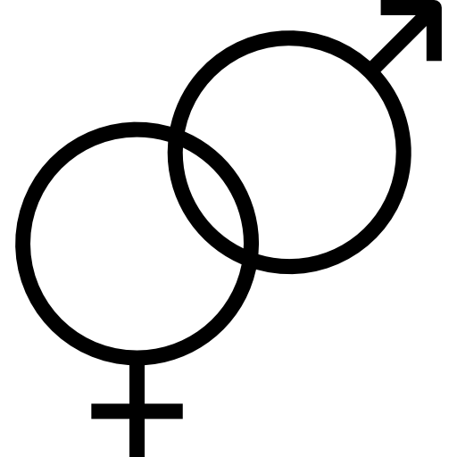성별 srip Lineal icon