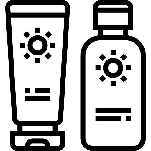 crema solare srip Lineal icona