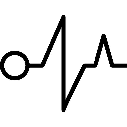 kardiogram srip Lineal ikona