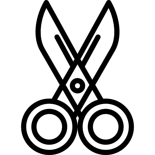 tijeras srip Lineal icono