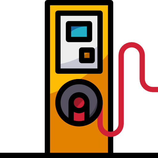 estación de petroleo mynamepong Lineal Color icono