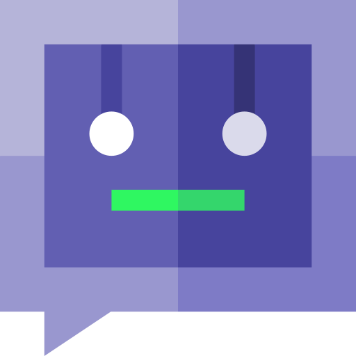 bot conversacional Basic Straight Flat icono