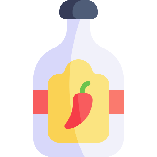 salsa de chile Kawaii Flat icono
