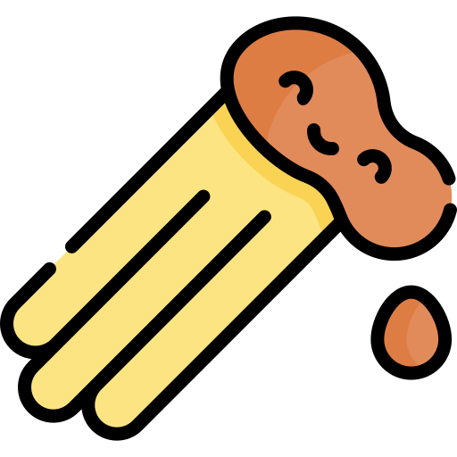 Churro Kawaii Lineal color icon