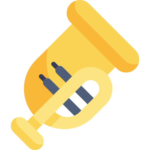 Trumpet Kawaii Flat icon