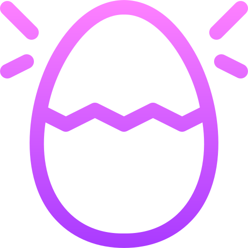 Egg Basic Gradient Lineal color icon