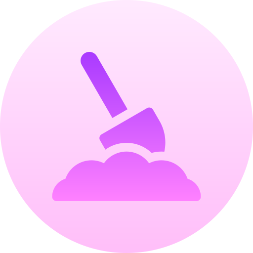 삽 Basic Gradient Circular icon