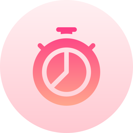 Stopwatch Basic Gradient Circular icon