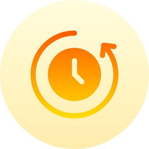 relógio Basic Gradient Circular Ícone