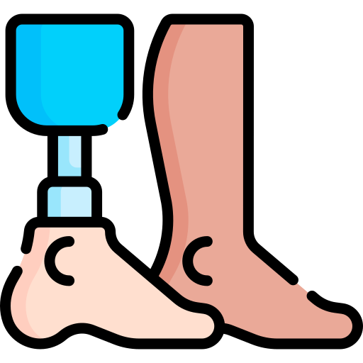 Bionic leg Special Lineal color icon