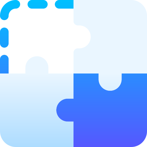 Puzzle Basic Gradient Gradient icon