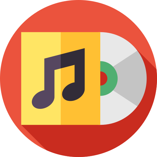 歌 Flat Circular Flat icon