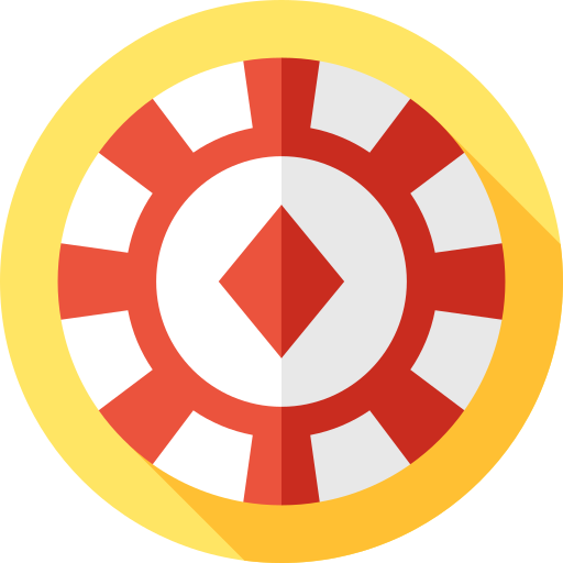 Żeton do pokera Flat Circular Flat ikona