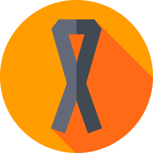 Ribbon Flat Circular Flat icon
