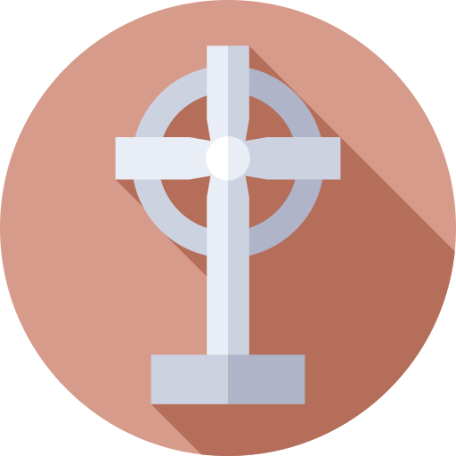 croix celtique Flat Circular Flat Icône