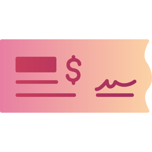 Bank check Generic Flat Gradient icon