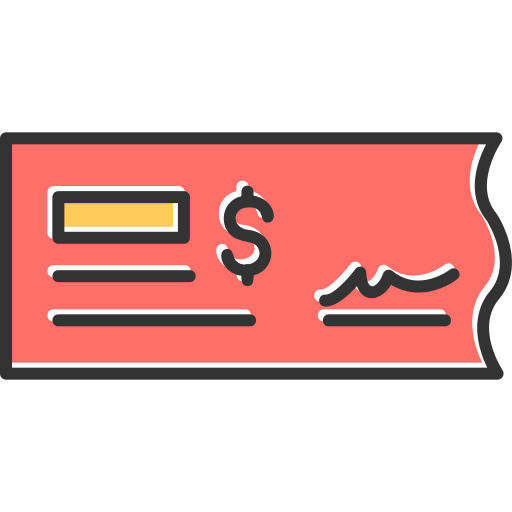 Bank check Generic Color Omission icon