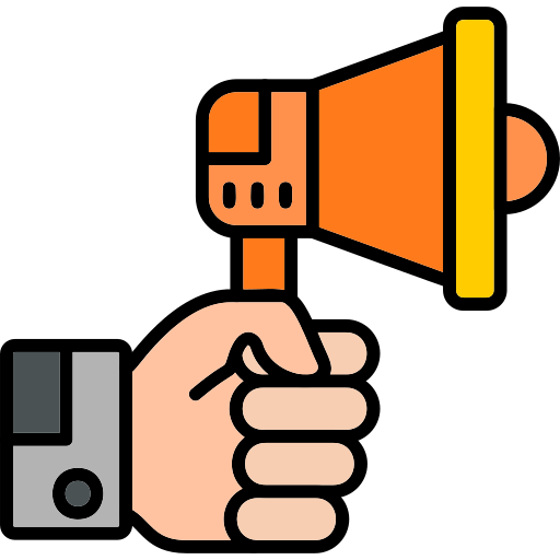 Megaphone Generic Outline Color icon