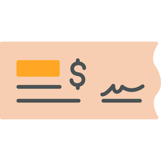 Bank check Generic Flat icon