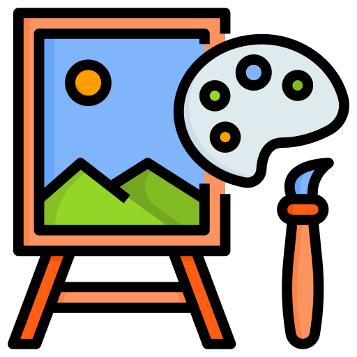 kunst Generic Outline Color icon