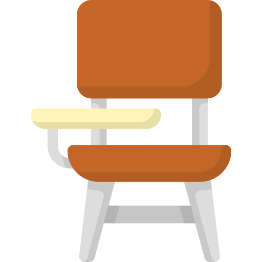 sedia della scrivania Generic Flat icona
