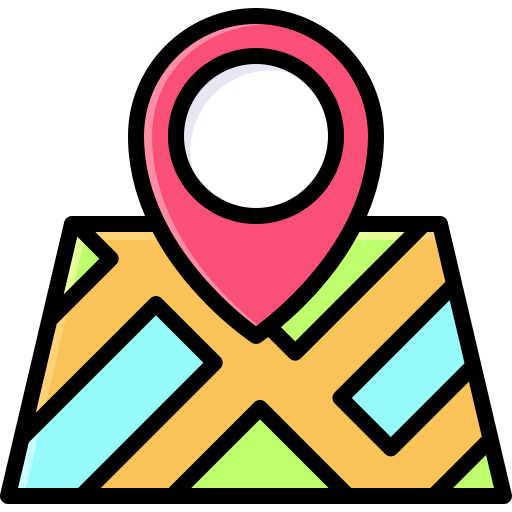 mapa Generic Outline Color ikona