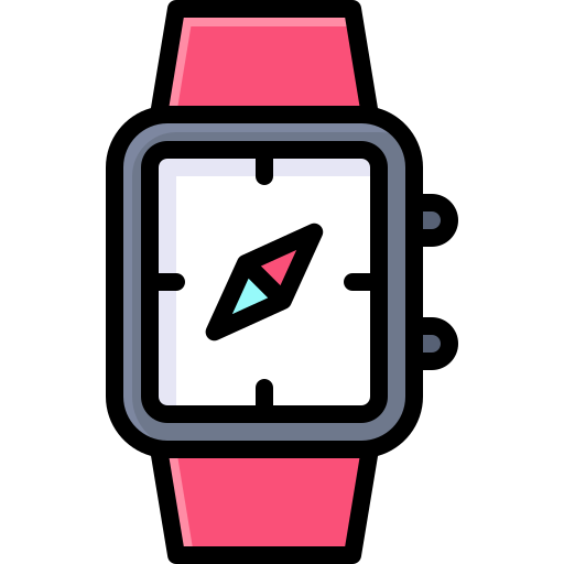 orologio intelligente Generic Outline Color icona