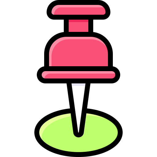 Pushpin Generic Outline Color icon