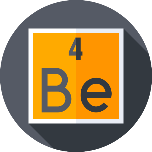 Beryllium Flat Circular Flat icon