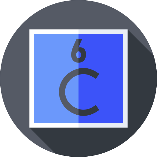 kohlenstoff Flat Circular Flat icon