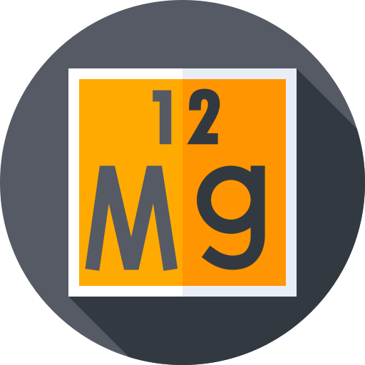 magnesio Flat Circular Flat icono