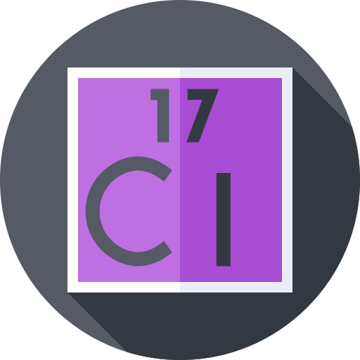 Chlorine Flat Circular Flat icon
