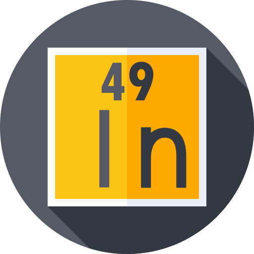 Indium Flat Circular Flat icon