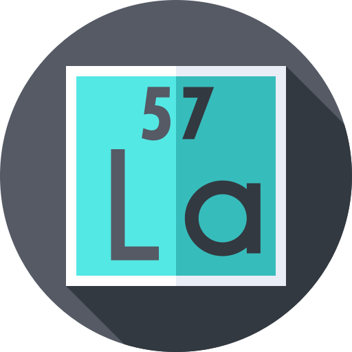 Lanthanum Flat Circular Flat icon