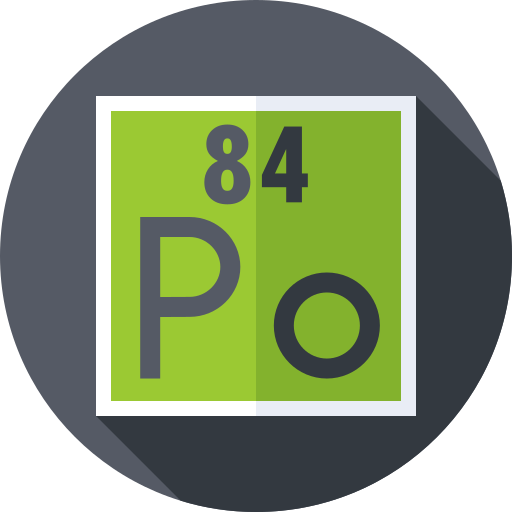 polonio Flat Circular Flat icono