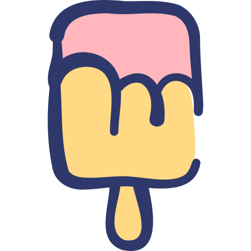 helado Basic Hand Drawn Lineal Color icono