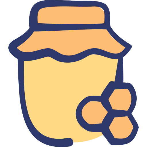 pot de miel Basic Hand Drawn Lineal Color Icône