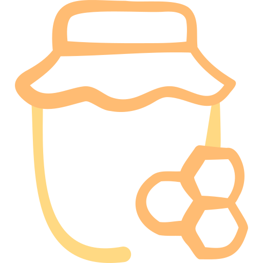 pot de miel Basic Hand Drawn Color Icône