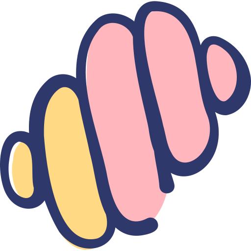 マシュマロ Basic Hand Drawn Lineal Color icon